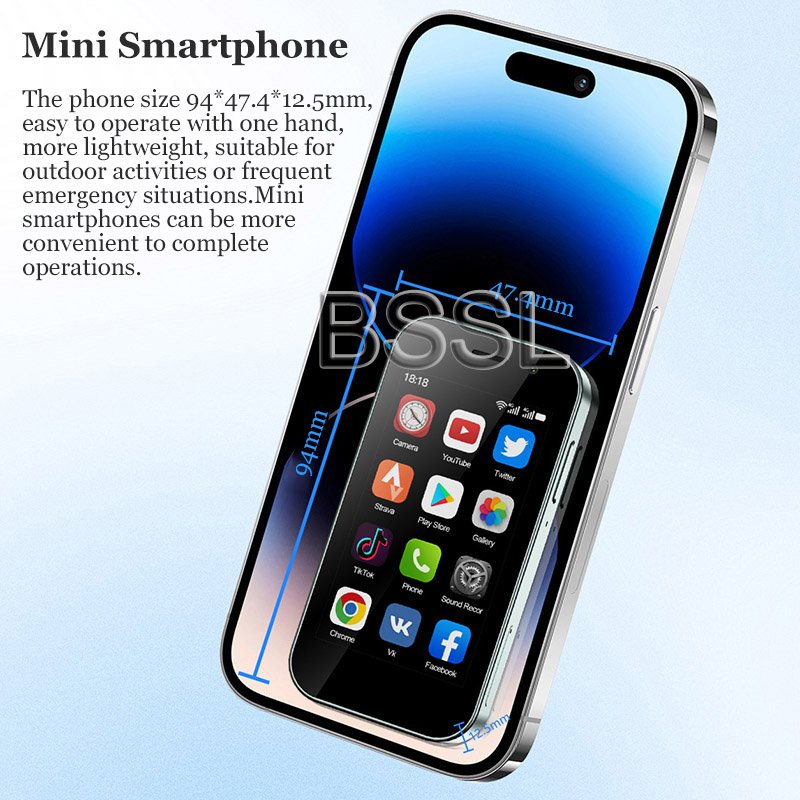 4G WiFi LTE Cellular Mini Smartphone 16G/64G Android 2000mAh 3.0" Display Small Dual SIM cell Phone Low Price
